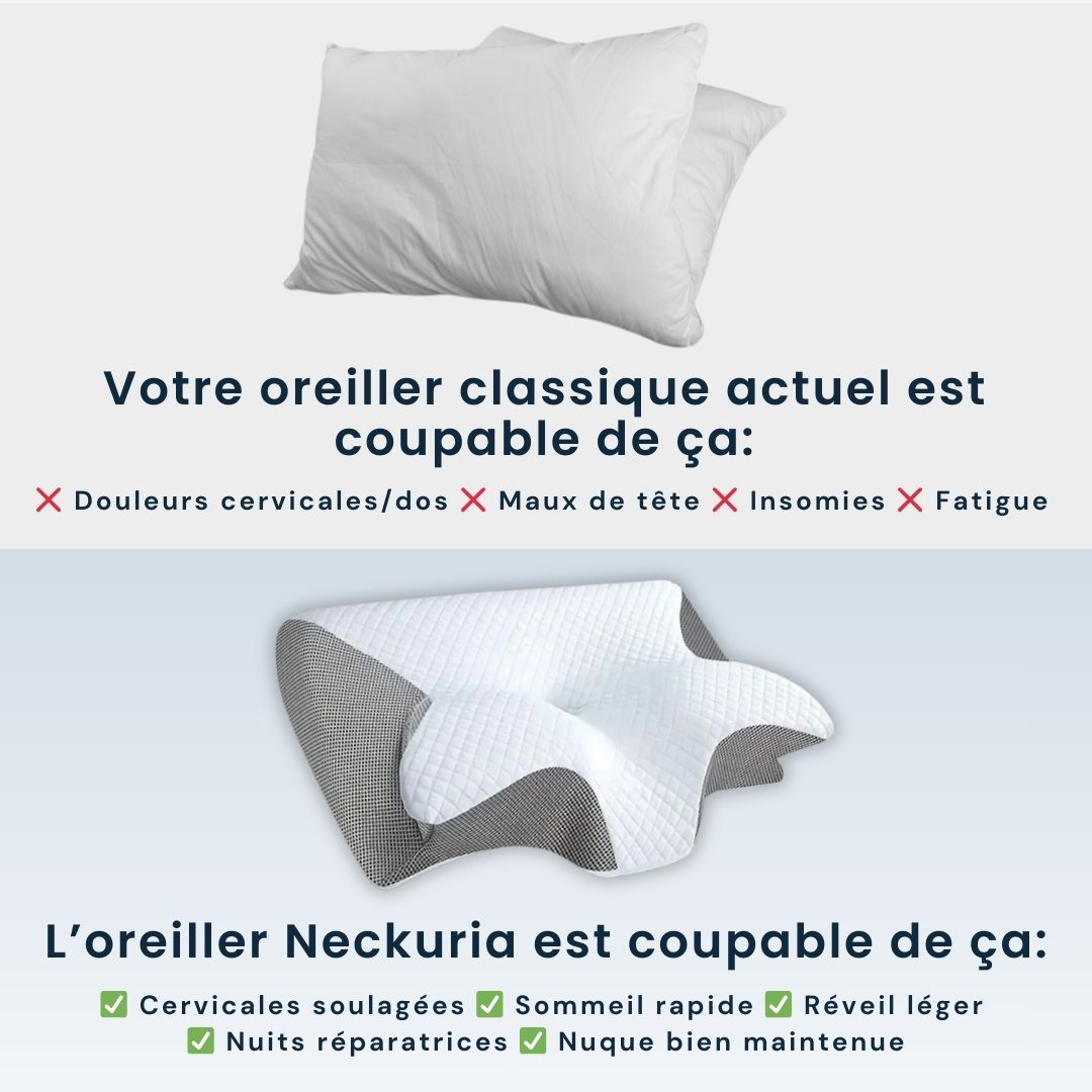 CERVI+ ⎮ OREILLER CERVICAL ERGONOMIQUE